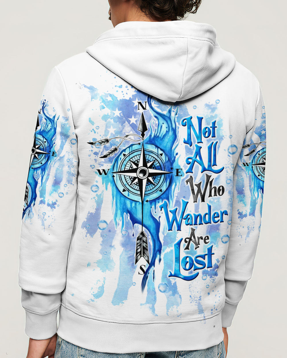 NOT ALL WHO WANDER ARE LOST COMPASS ALL OVER PRINT - TLTW1902254