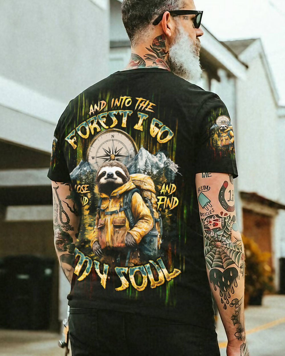 AND INTO THE FOREST I GO SLOTH ALL OVER PRINT  - TLTW1903252