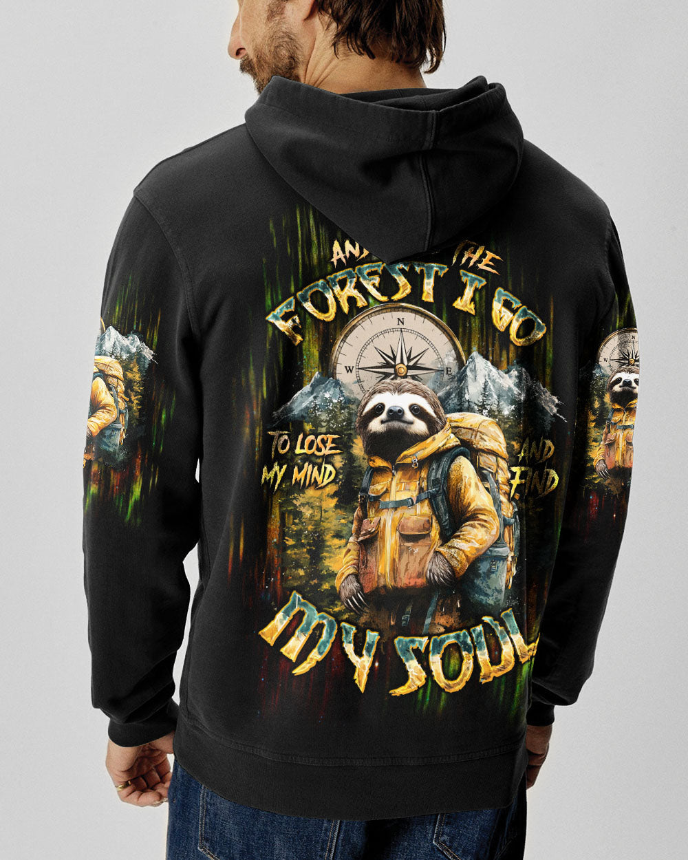AND INTO THE FOREST I GO SLOTH ALL OVER PRINT  - TLTW1903252