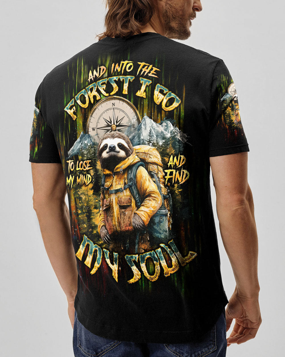 AND INTO THE FOREST I GO SLOTH ALL OVER PRINT  - TLTW1903252