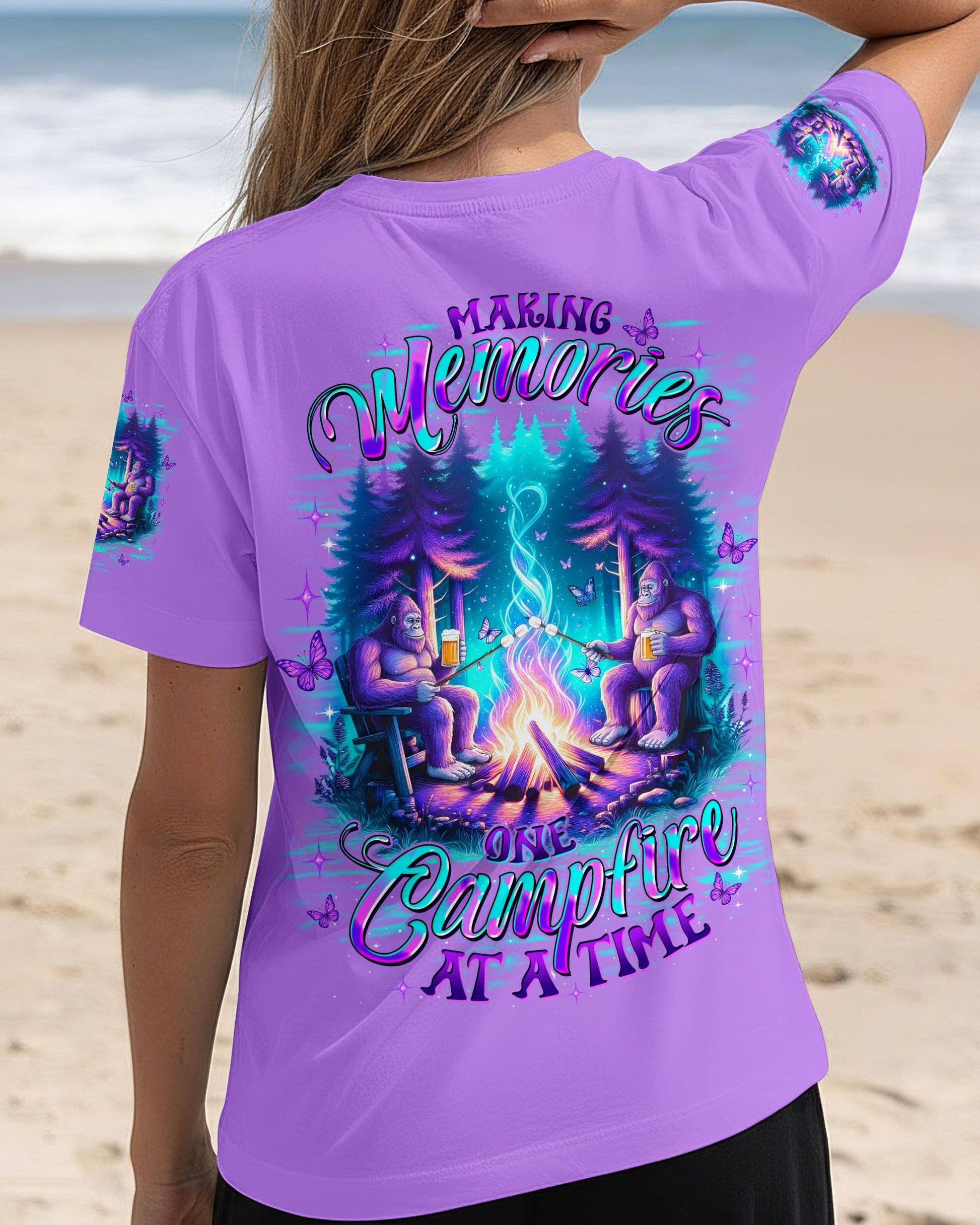 MAKING MEMORIES ONE CAMPFIRE AT A TIME BIGFOOT ALL OVER PRINT - TLTW1911253