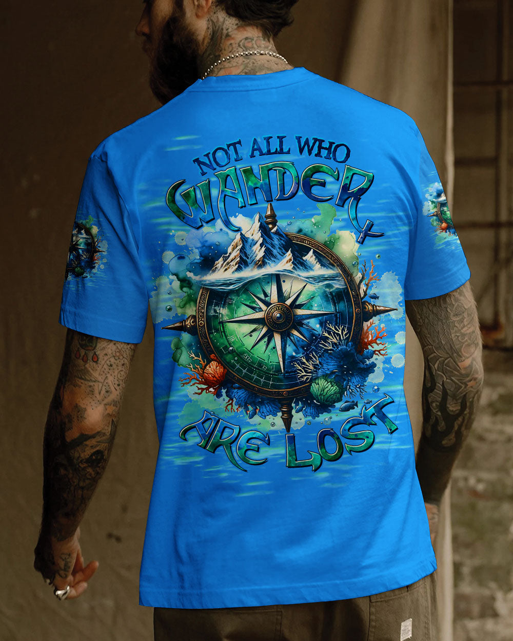 NOT ALL WHO WANDER ARE LOST COMPASS ALL OVER PRINT - TLTW2003253