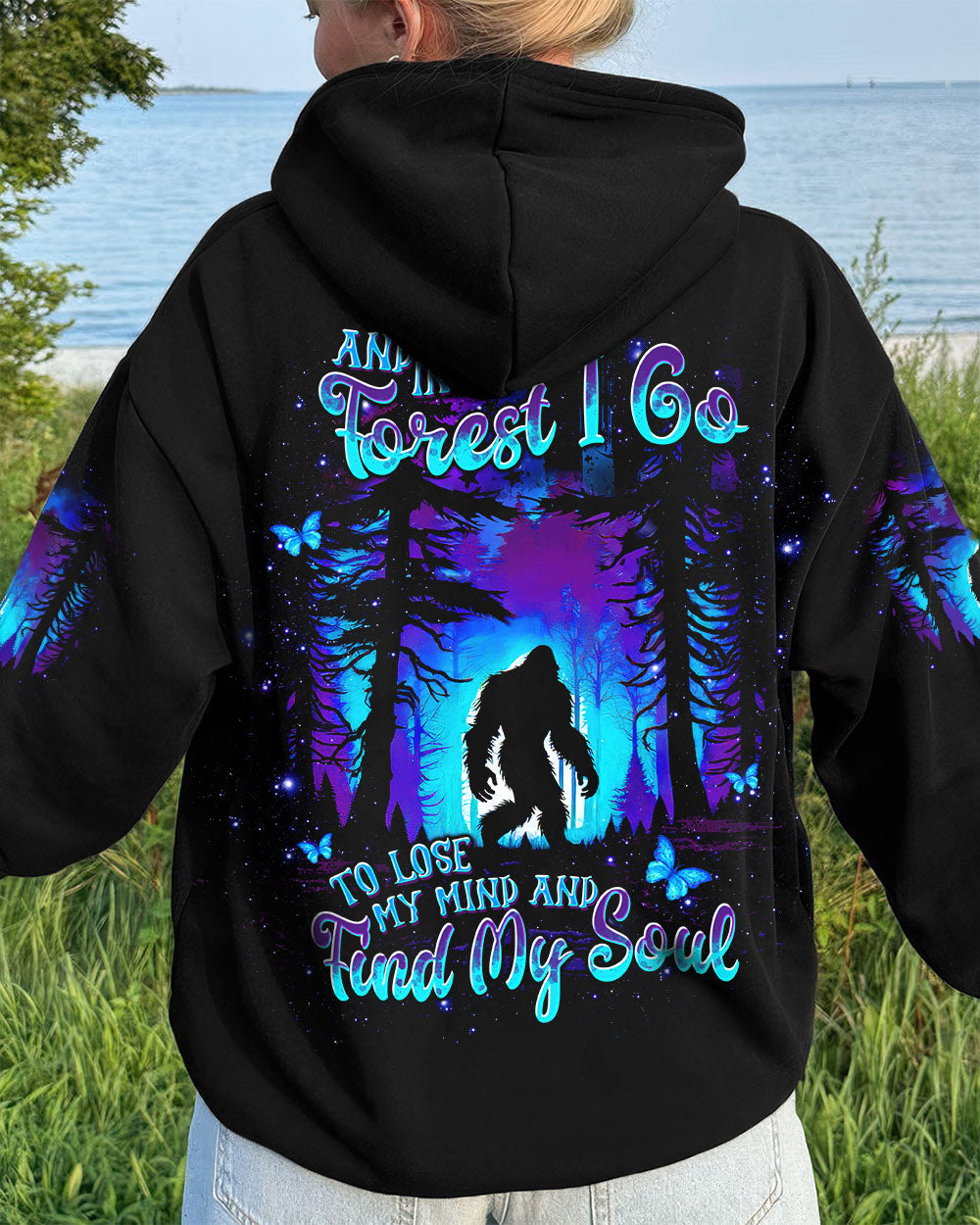 AND INTO THE FOREST I GO BIGFOOT ALL OVER PRINT - TLTW2209254
