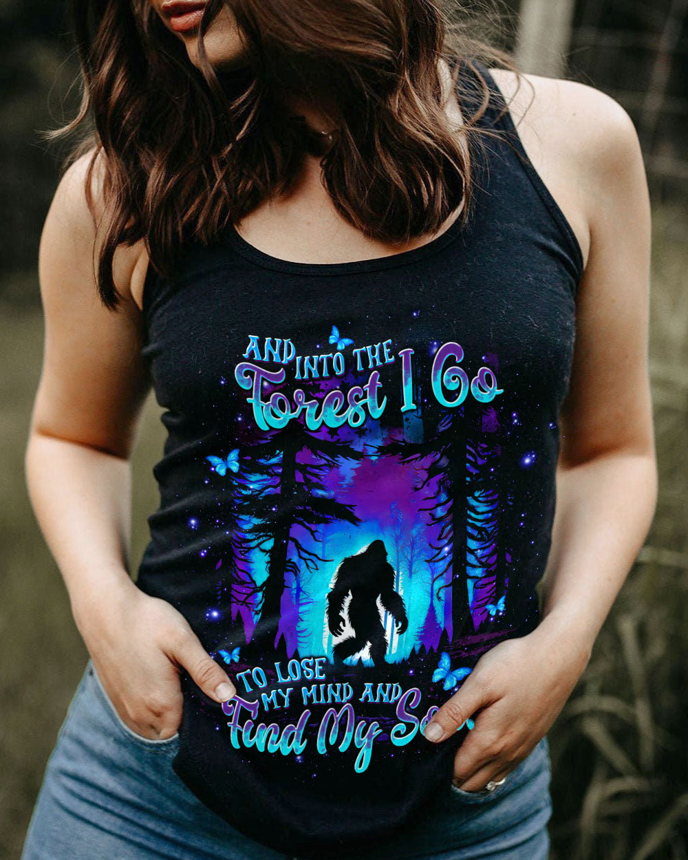 AND INTO THE FOREST I GO BIGFOOT ALL OVER PRINT - TLTW2209254
