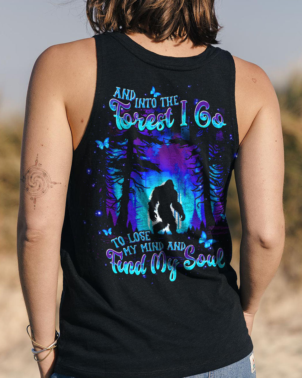 AND INTO THE FOREST I GO BIGFOOT ALL OVER PRINT - TLTW2209254