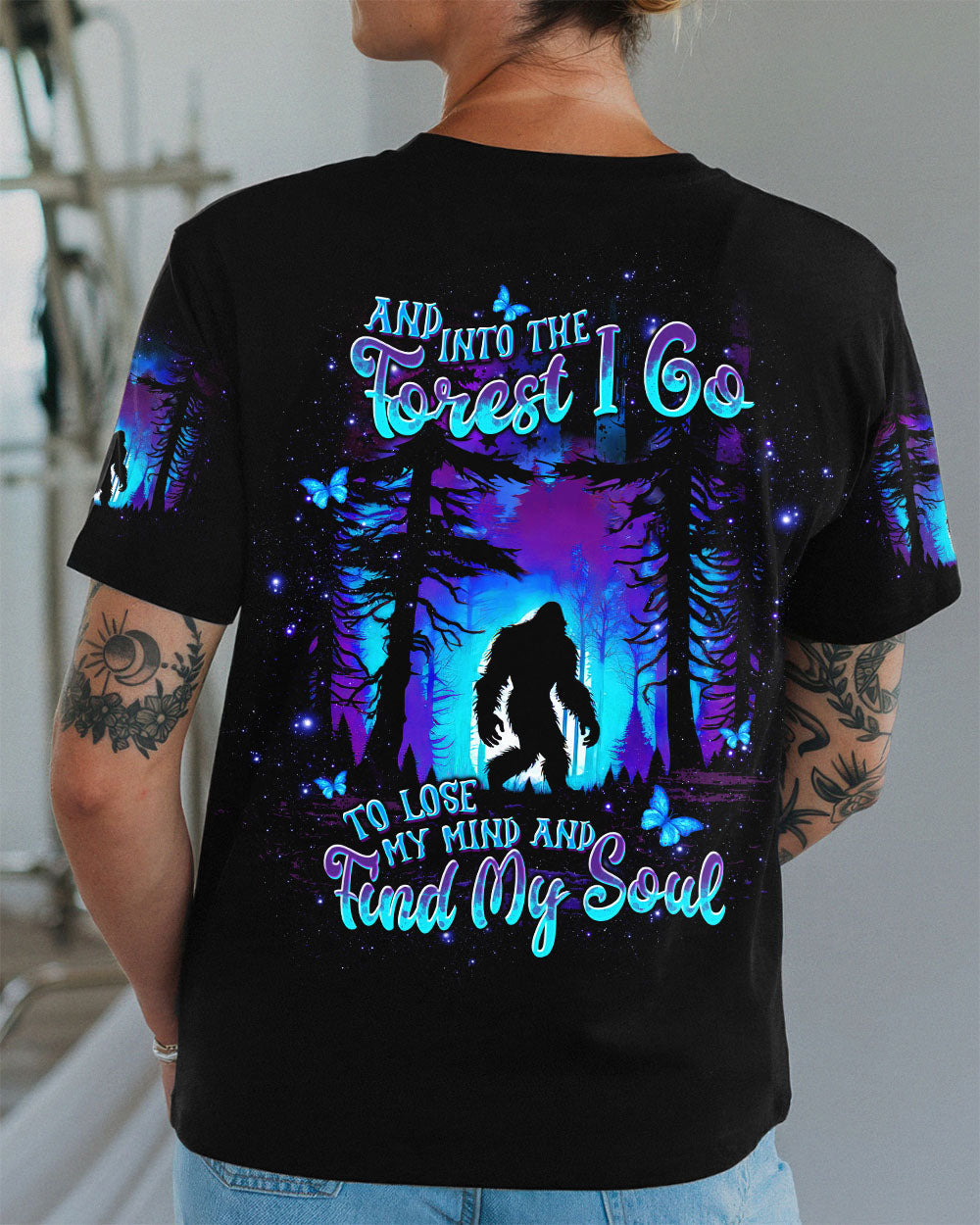AND INTO THE FOREST I GO BIGFOOT ALL OVER PRINT - TLTW2209254