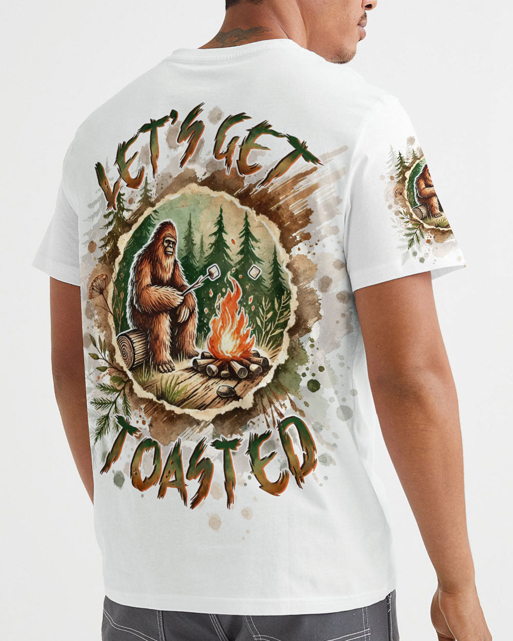 LET'S GET TOASTED BIGFOOT ALL OVER PRINT - TLTW2211244