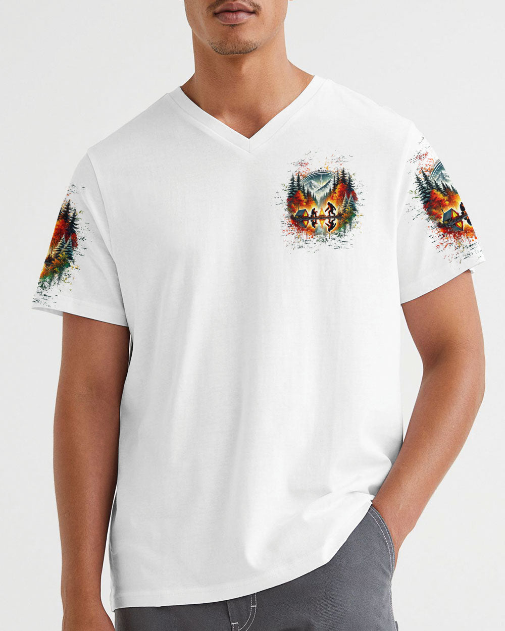 MAKING MEMORIES ONE CAMPFIRE AT A TIME BIGFOOT ALL OVER PRINT  - TLTW2301253