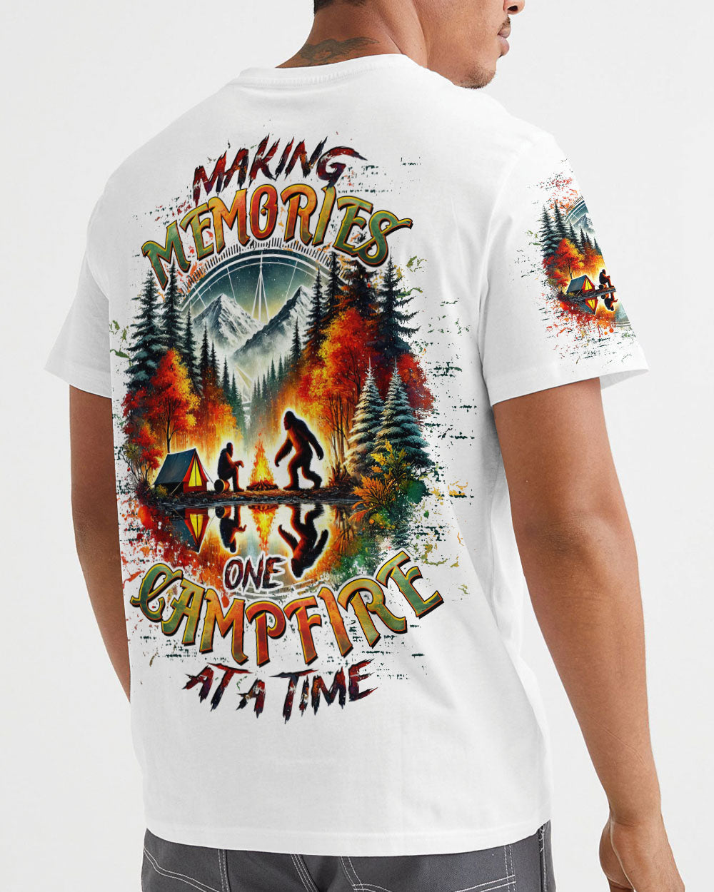 MAKING MEMORIES ONE CAMPFIRE AT A TIME BIGFOOT ALL OVER PRINT  - TLTW2301253