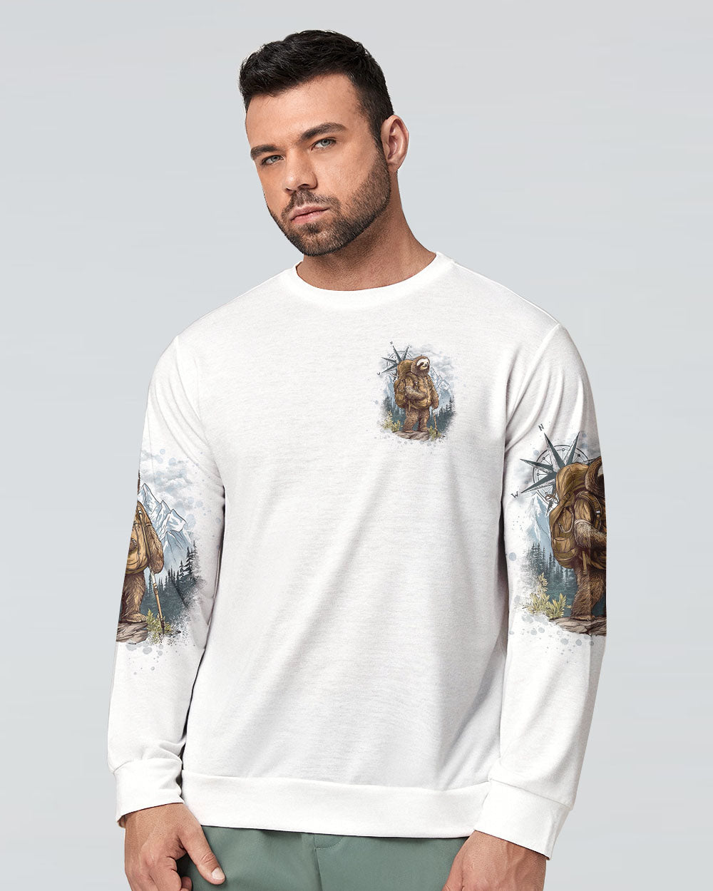 THE CLOSER I GET TO NATURE SLOTH ALL OVER PRINT - TLTW2307242