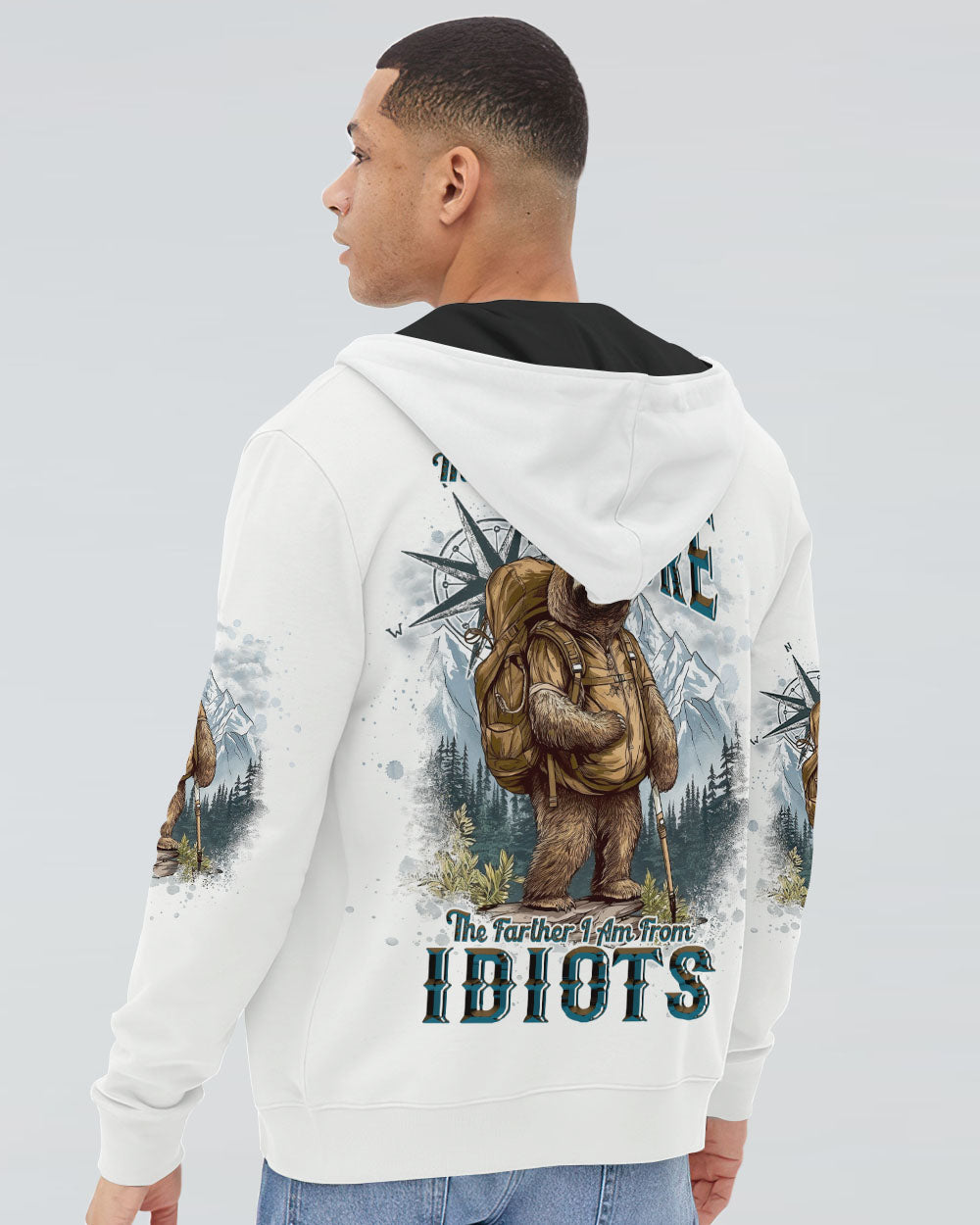 THE CLOSER I GET TO NATURE SLOTH ALL OVER PRINT - TLTW2307242