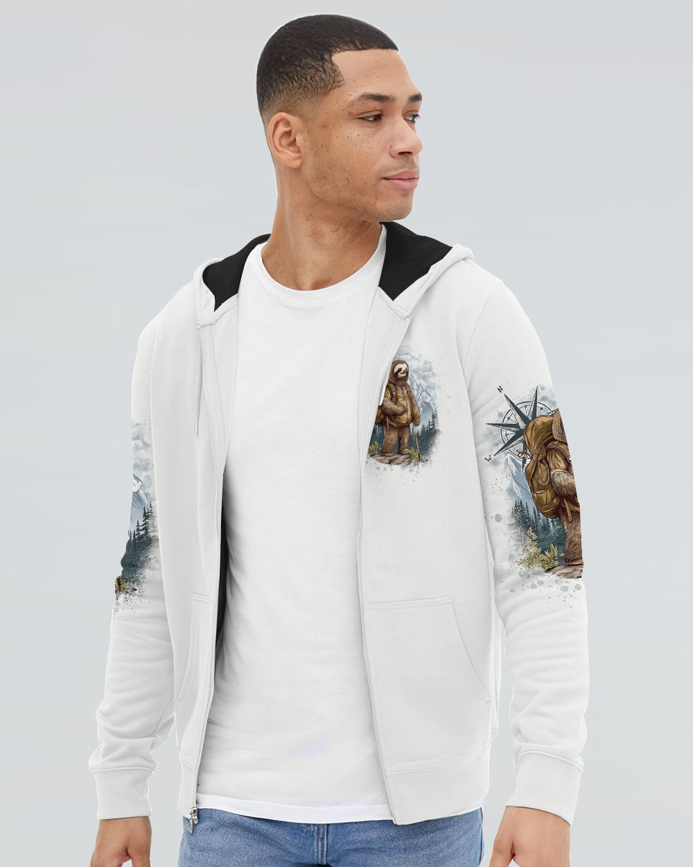 THE CLOSER I GET TO NATURE SLOTH ALL OVER PRINT - TLTW2307242