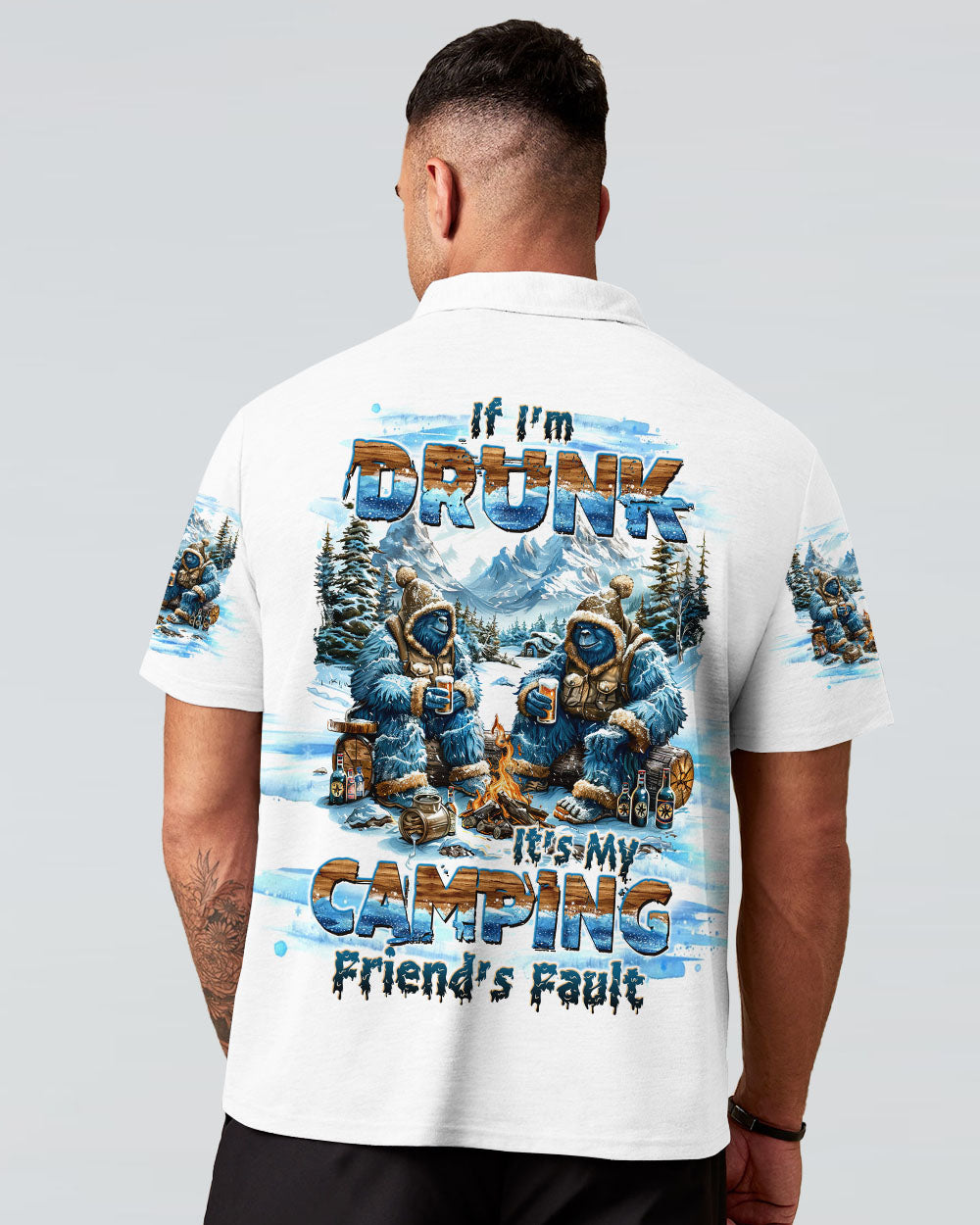 IF I'M DRUNK BIGFOOT ALL OVER PRINT - TLTW2310241
