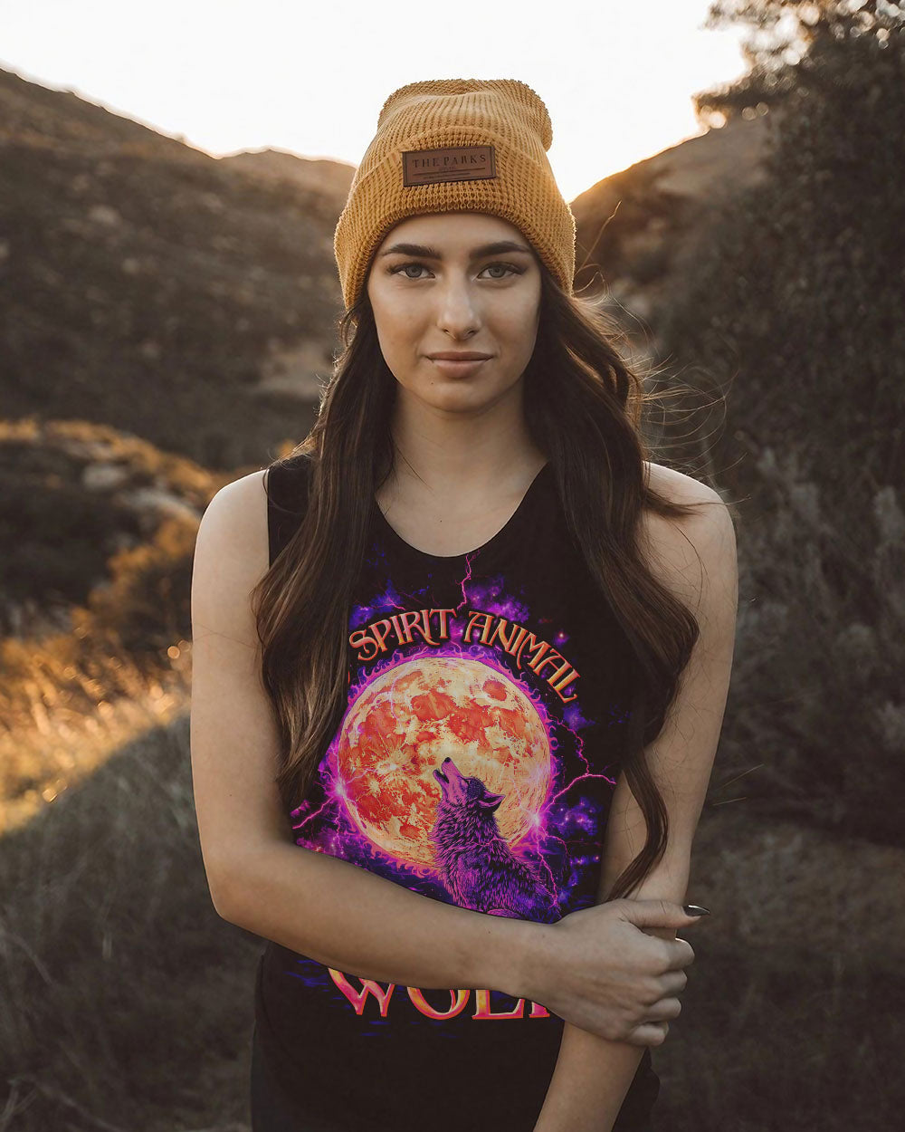 MY SPIRIT ANIMAL IS A WOLF ALL OVER PRINT  - TLTW2403253