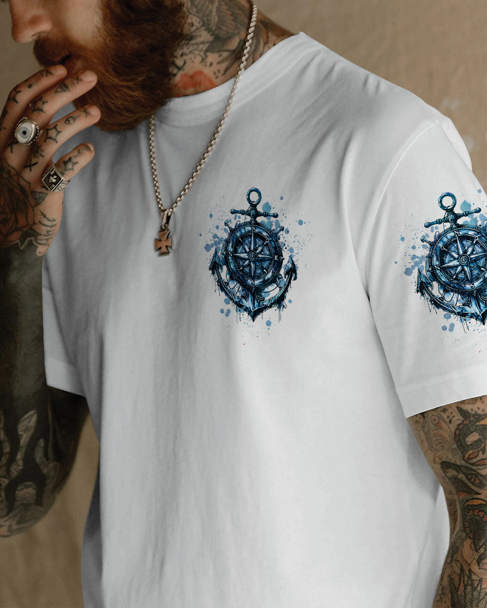 NOT ALL WHO WANDER ARE LOST ANCHOR COMPASS ALL OVER PRINT - TLTW2407243