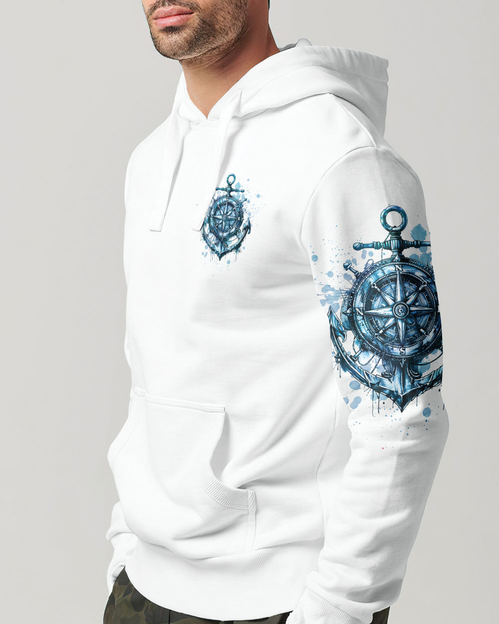 NOT ALL WHO WANDER ARE LOST ANCHOR COMPASS ALL OVER PRINT - TLTW2407243