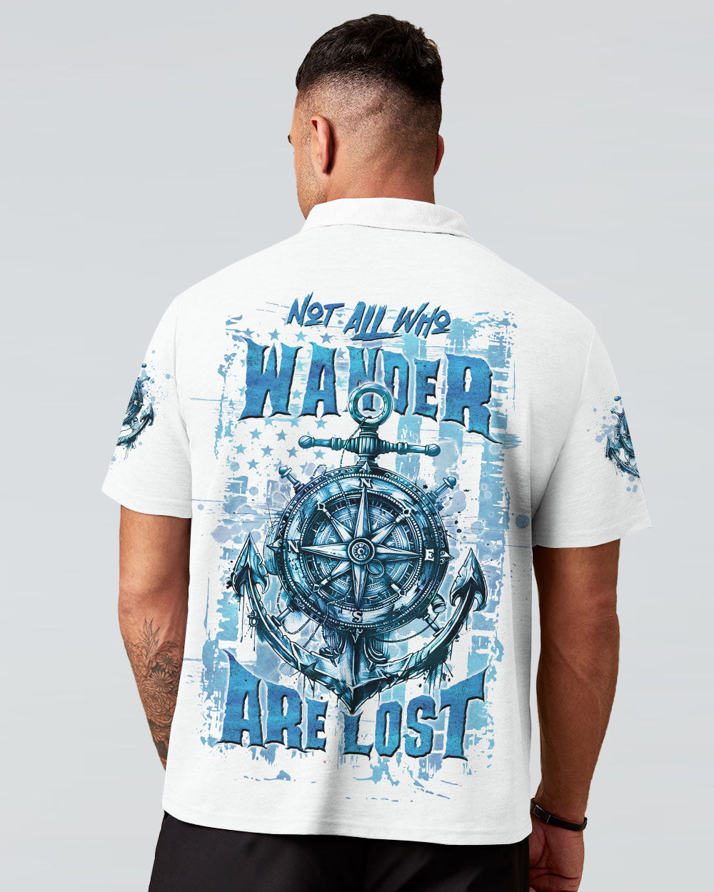 NOT ALL WHO WANDER ARE LOST ANCHOR COMPASS ALL OVER PRINT - TLTW2407243