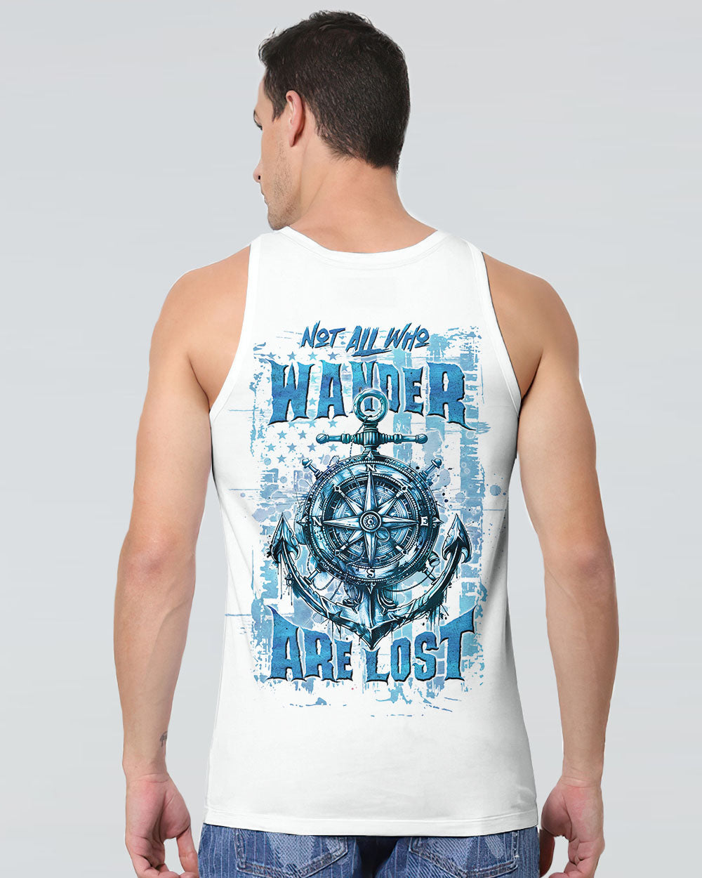 NOT ALL WHO WANDER ARE LOST ANCHOR COMPASS ALL OVER PRINT - TLTW2407243