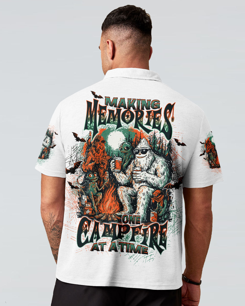 MAKING MEMORIES ONE CAMPFIRE AT A TIME BIGFOOT ALL OVER PRINT - TLTW2407252