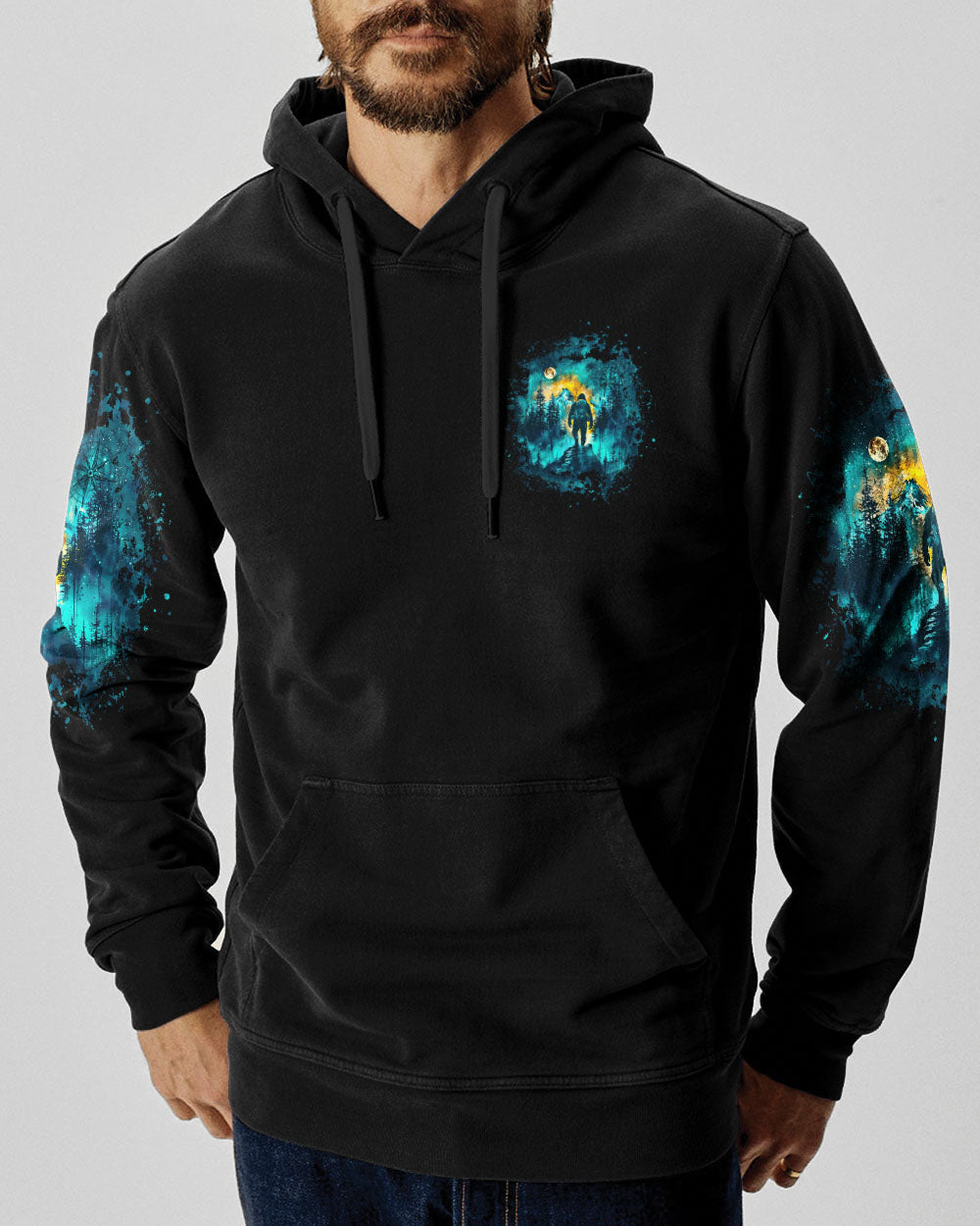 ALWAYS TAKE THE SCENIC ROUTE COMPASS BIGFOOT ALL OVER PRINT - TLTW2409244