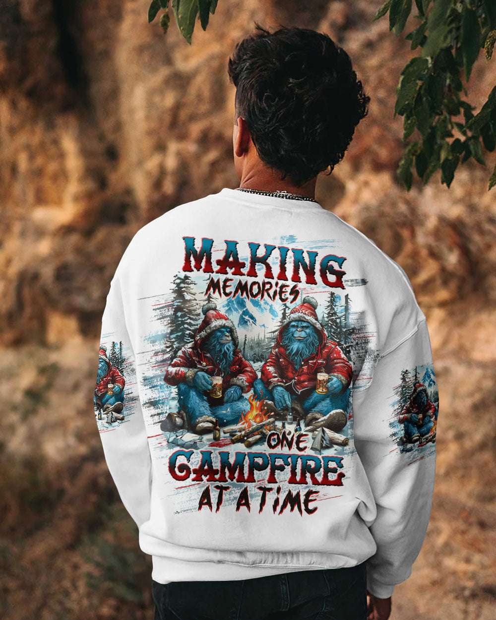 MAKING MEMORIES ONE CAMPFIRE AT A TIME BIGFOOT  ALL OVER PRINT - TLTW2410244