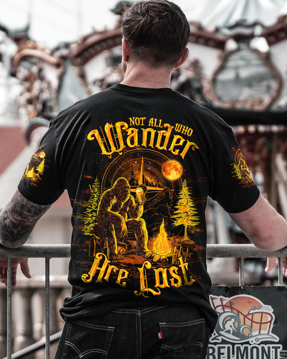 NOT ALL WHO WANDER ARE LOST BIGFOOT ALL OVER PRINT - TLTW2509252