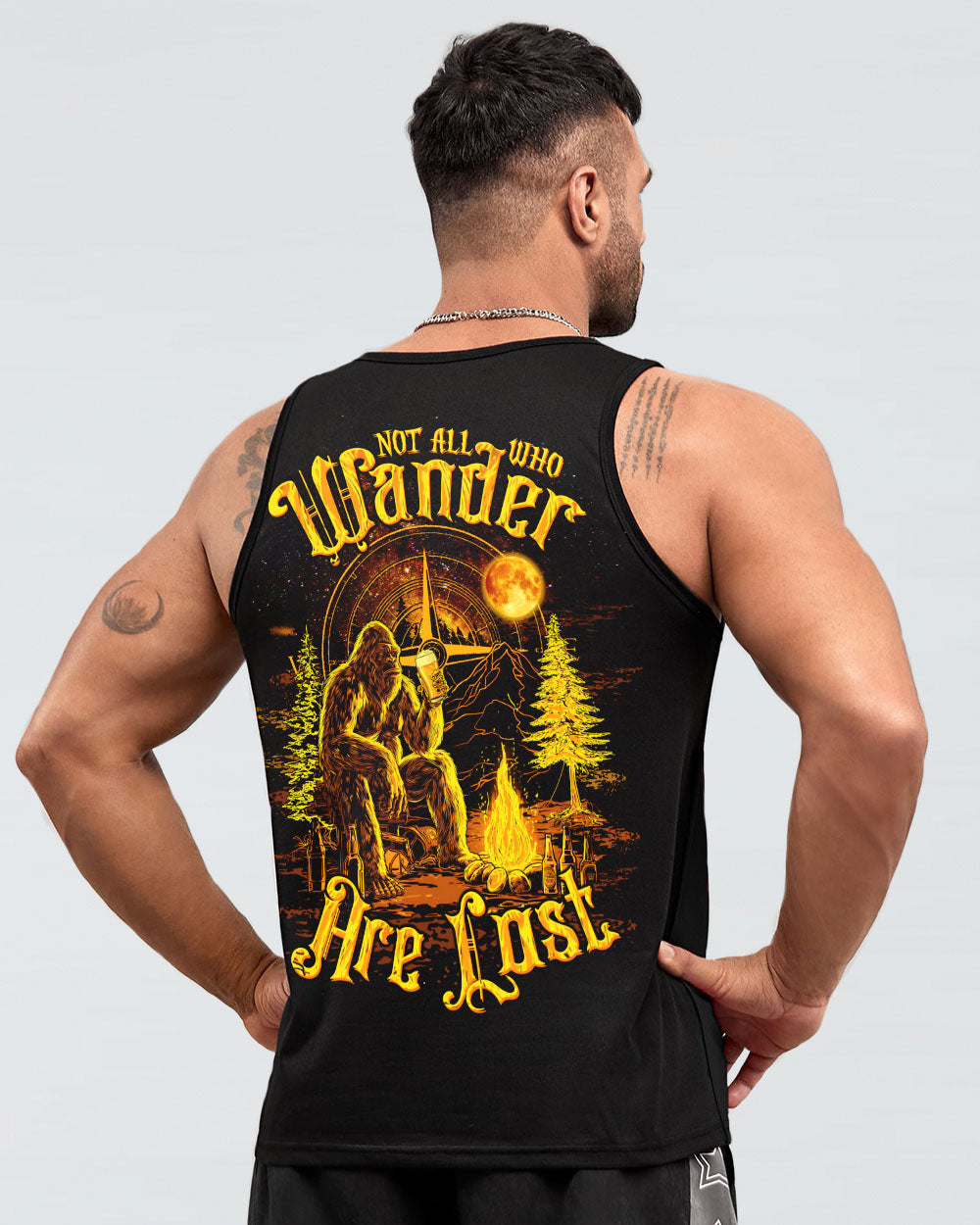 NOT ALL WHO WANDER ARE LOST BIGFOOT ALL OVER PRINT - TLTW2509252