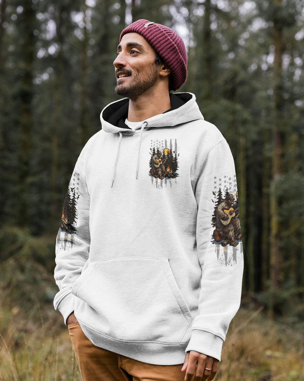 THE CLOSER I GET TO NATURE BIGFOOT ALL OVER PRINT - TLTW2511251