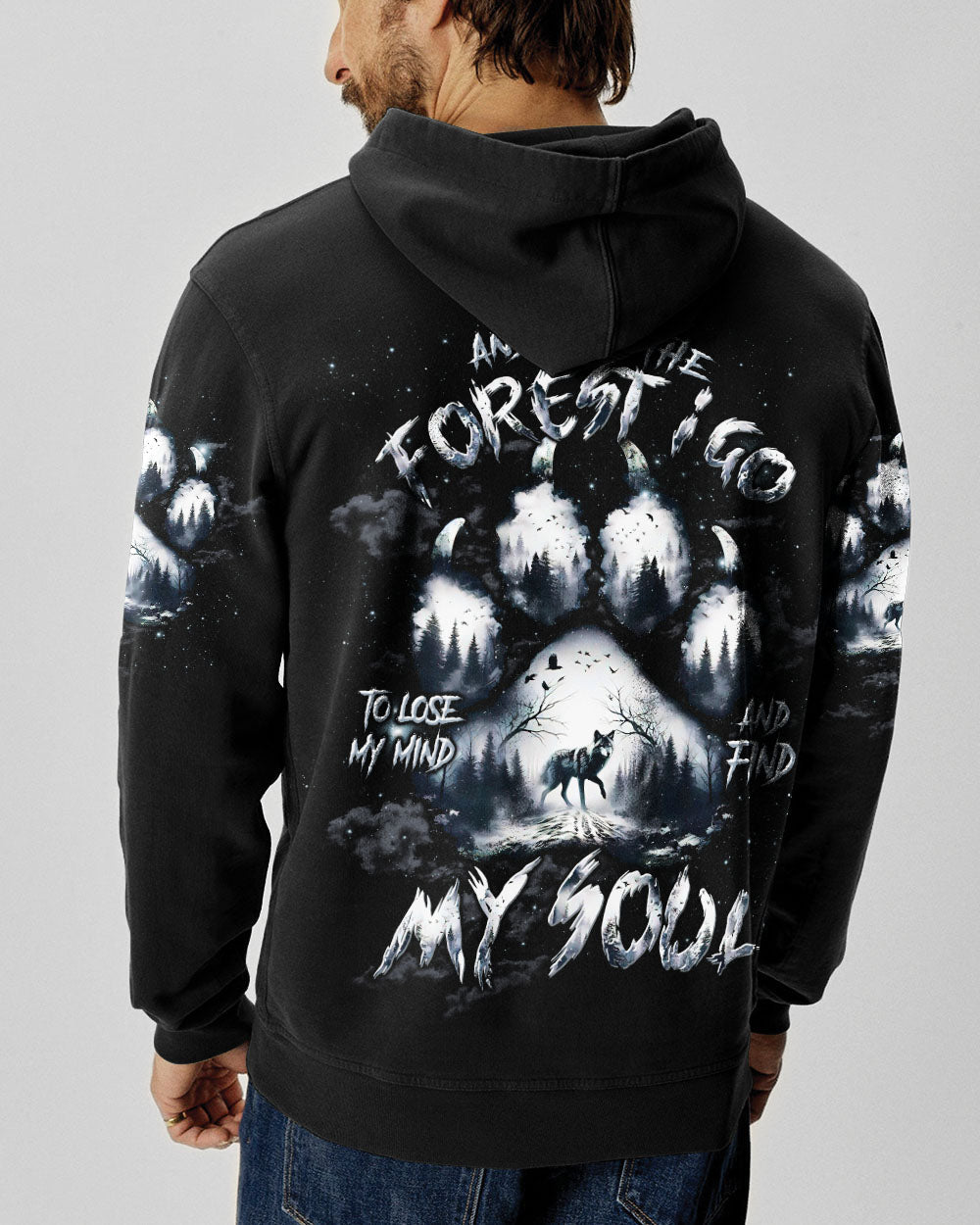 AND INTO THE FOREST I GO WOLF ALL OVER PRINT  - TLTW2603252