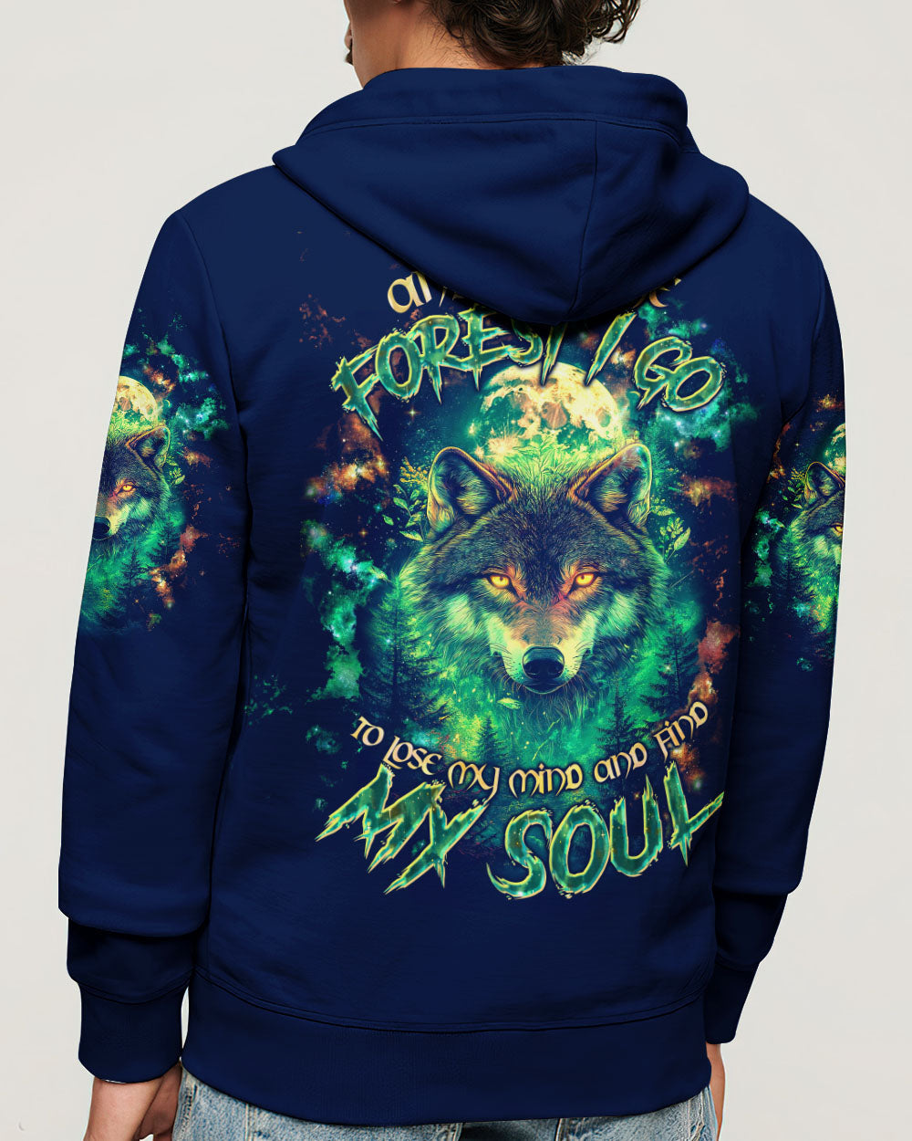AND INTO THE FOREST I GO WOLF ALL OVER PRINT  - TLTW2703253