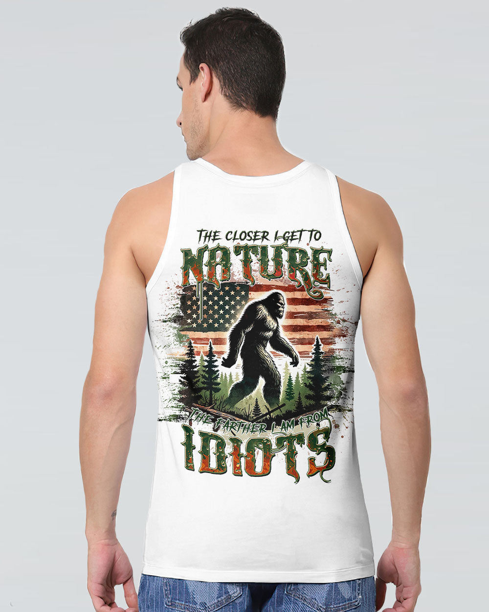 THE CLOSER I GET TO NATURE BIGFOOT ALL OVER PRINT  - TLTW2802253