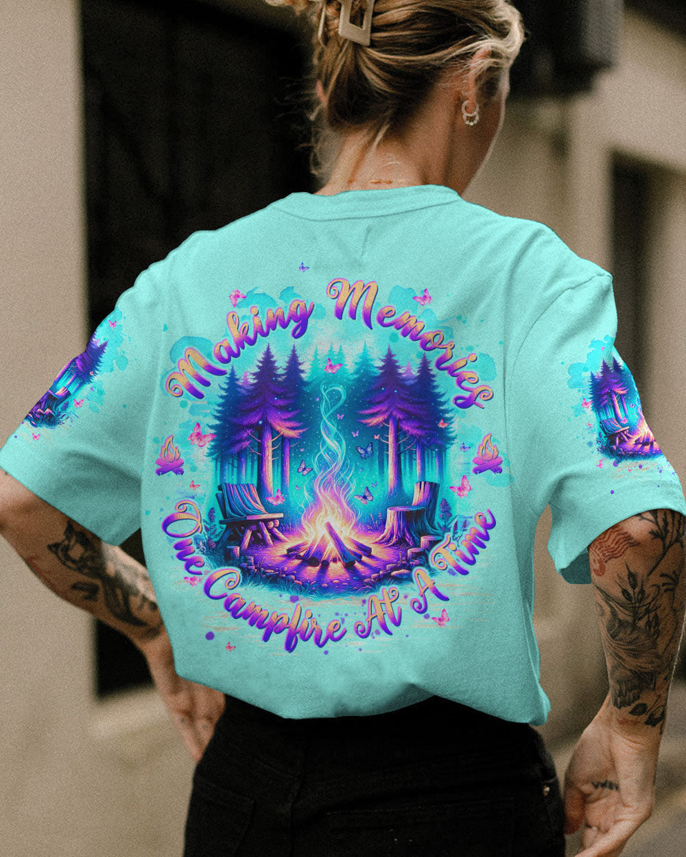 MAKING MEMORIES ONE CAMPFIRE AT A TIME FOREST ALL OVER PRINT - TLTW2805243