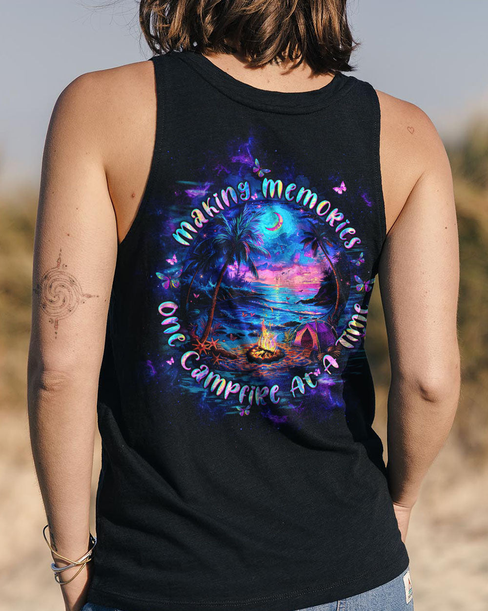MAKING MEMORIES ONE CAMPFIRE AT A TIME BEACH ALL OVER PRINT - TLTW3005243