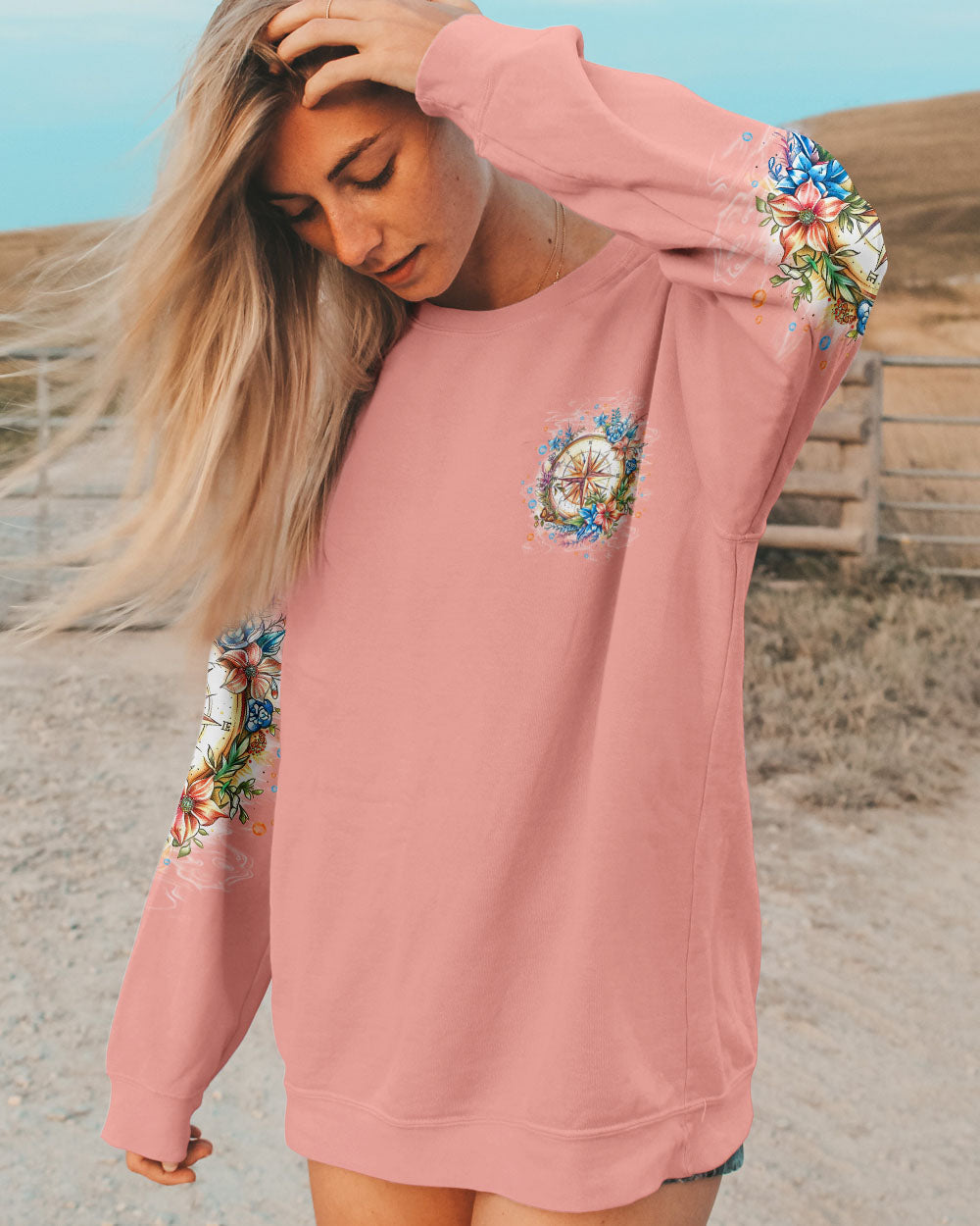 NOT ALL WHO WANDER ARE LOST COMPASS ALL OVER PRINT - TLTW3103255