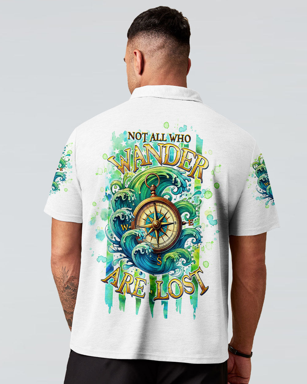NOT ALL WHO WANDER ARE LOST COMPASS ALL OVER PRINT - TLTW3107243