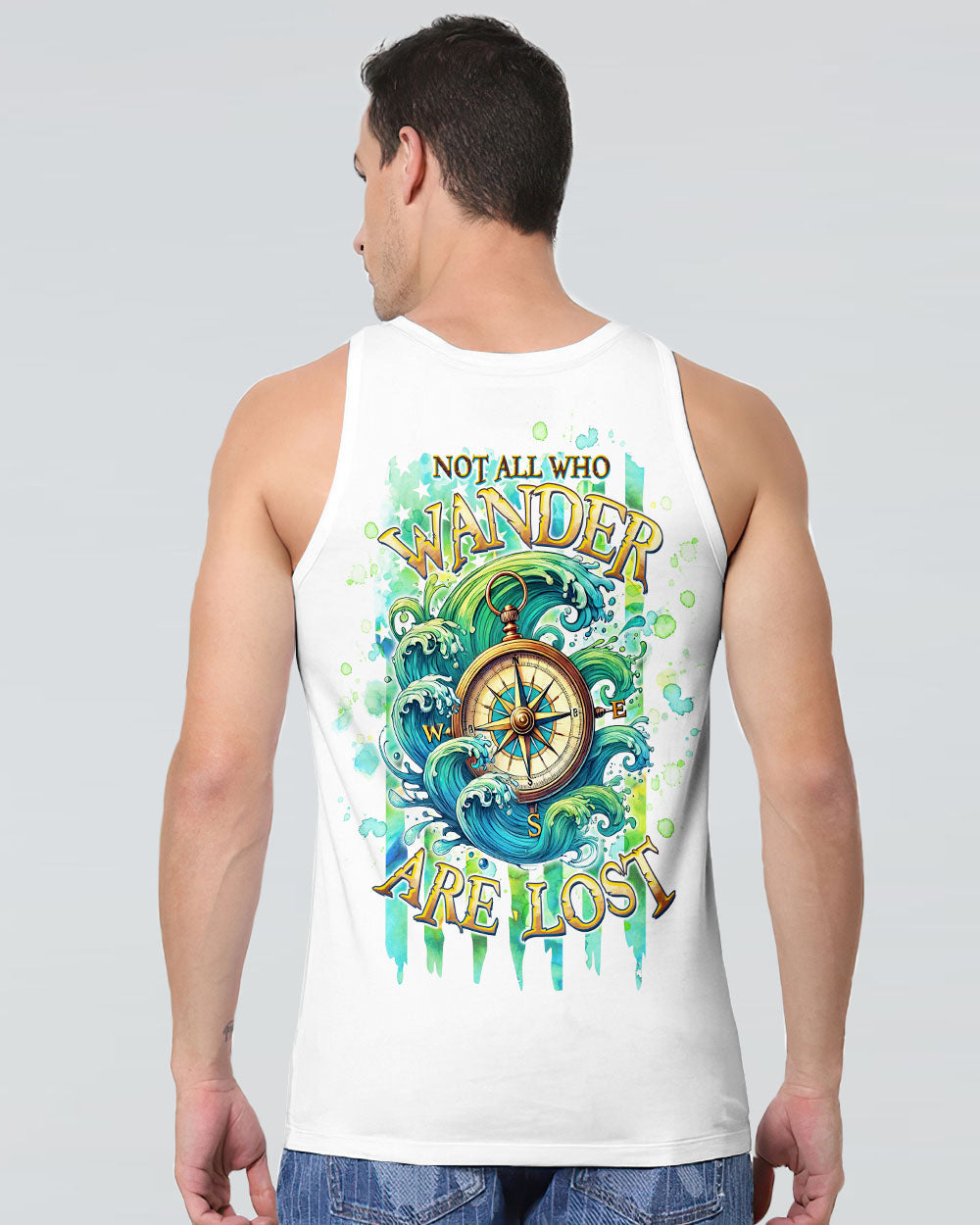 NOT ALL WHO WANDER ARE LOST COMPASS ALL OVER PRINT - TLTW3107243