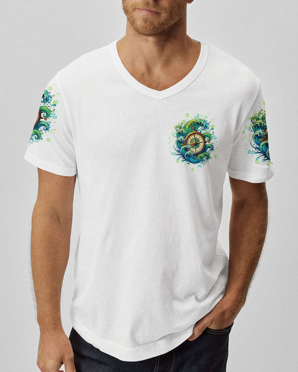 NOT ALL WHO WANDER ARE LOST COMPASS ALL OVER PRINT - TLTW3107243