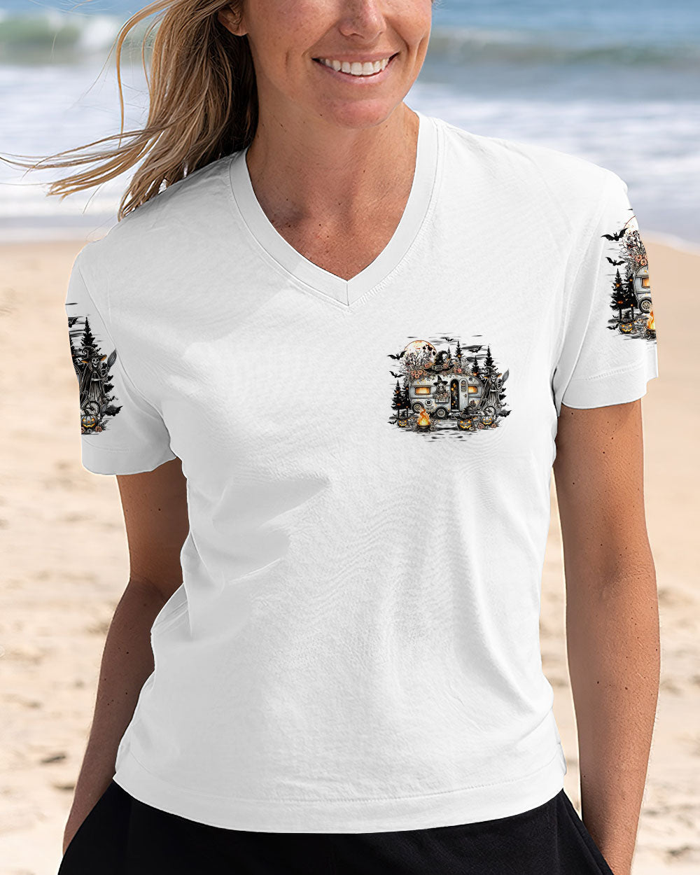 MY BROOM BROKE SO NOW I GO CAMPING HALLOWEEN ALL OVER PRINT - TY1208241