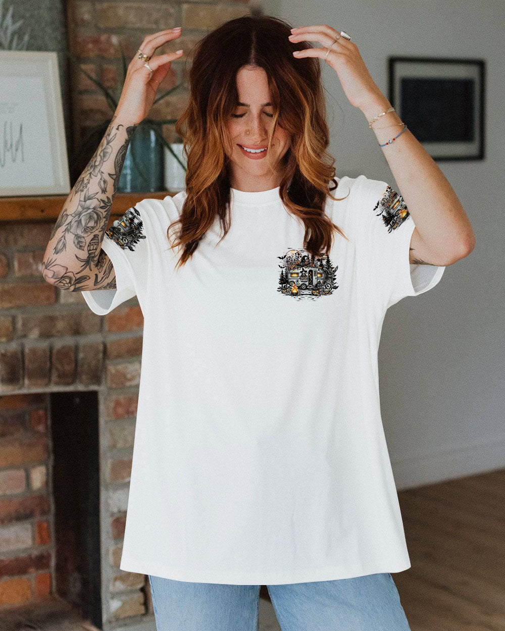 MY BROOM BROKE SO NOW I GO CAMPING HALLOWEEN ALL OVER PRINT - TY1208241