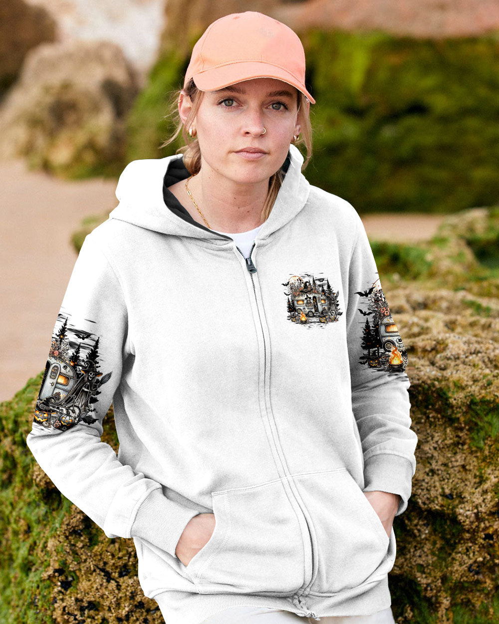 MY BROOM BROKE SO NOW I GO CAMPING HALLOWEEN ALL OVER PRINT - TY1208241