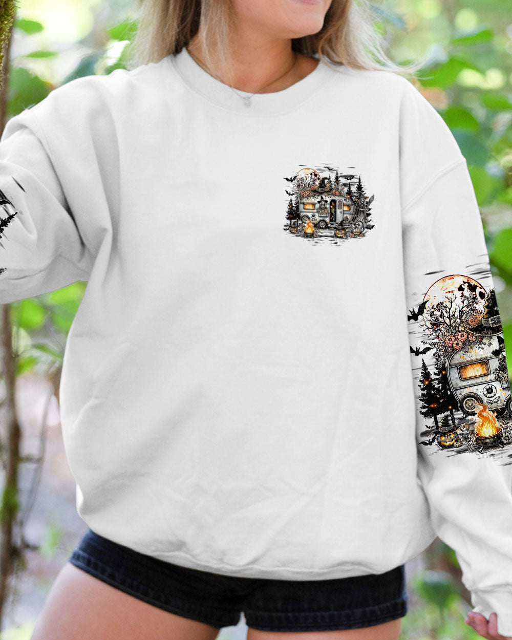 MY BROOM BROKE SO NOW I GO CAMPING HALLOWEEN ALL OVER PRINT - TY1208241