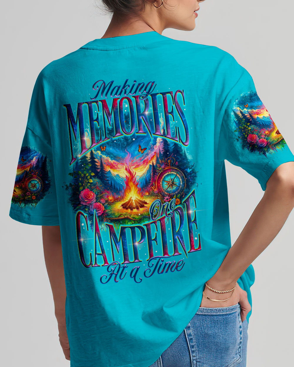 MAKING MEMORIES ONE CAMPFIRE AT A TIME ALL OVER PRINT - TY2604242