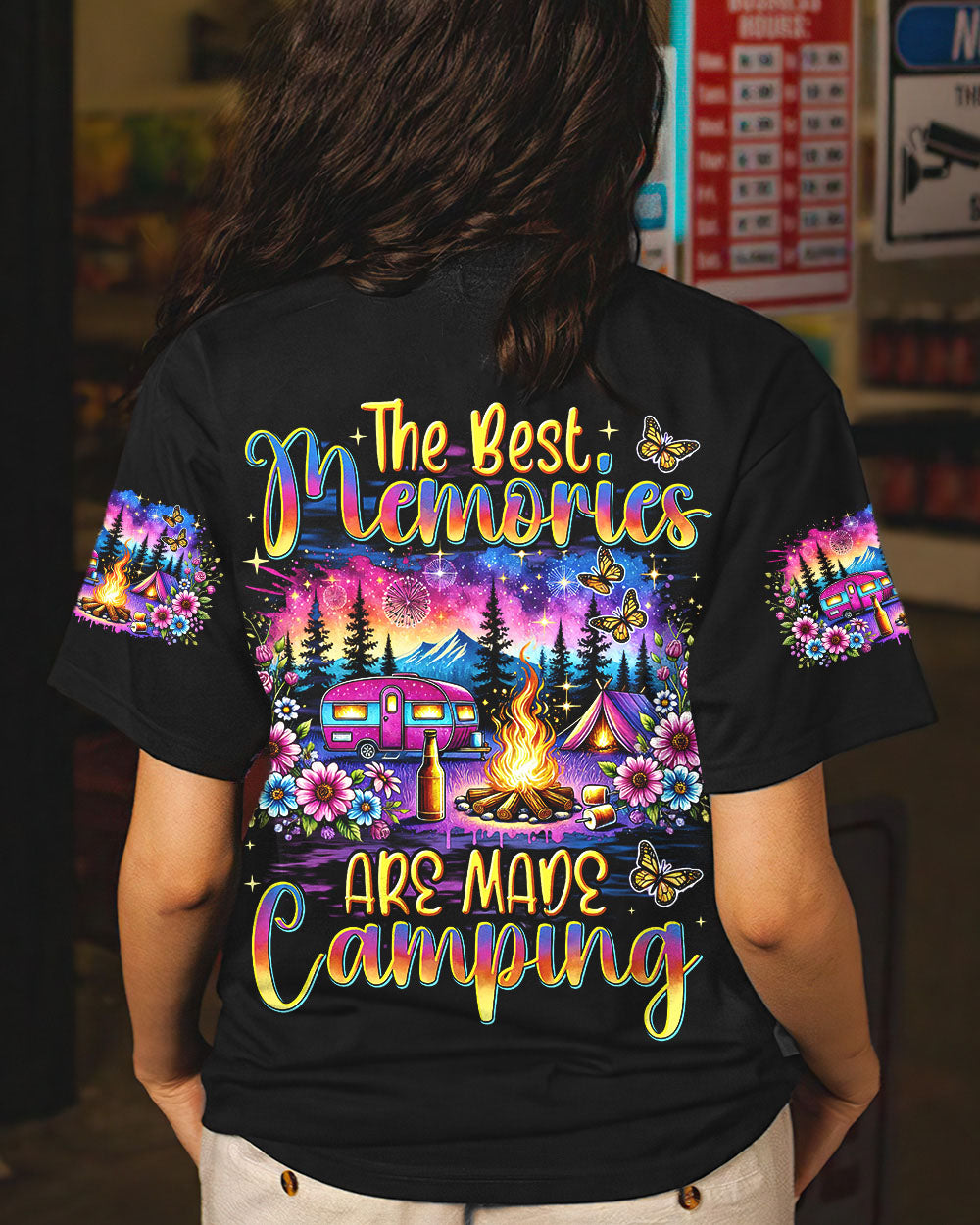 THE BEST MEMORIES ARE MADE CAMPING ALL OVER PRINT - TYHI1907243