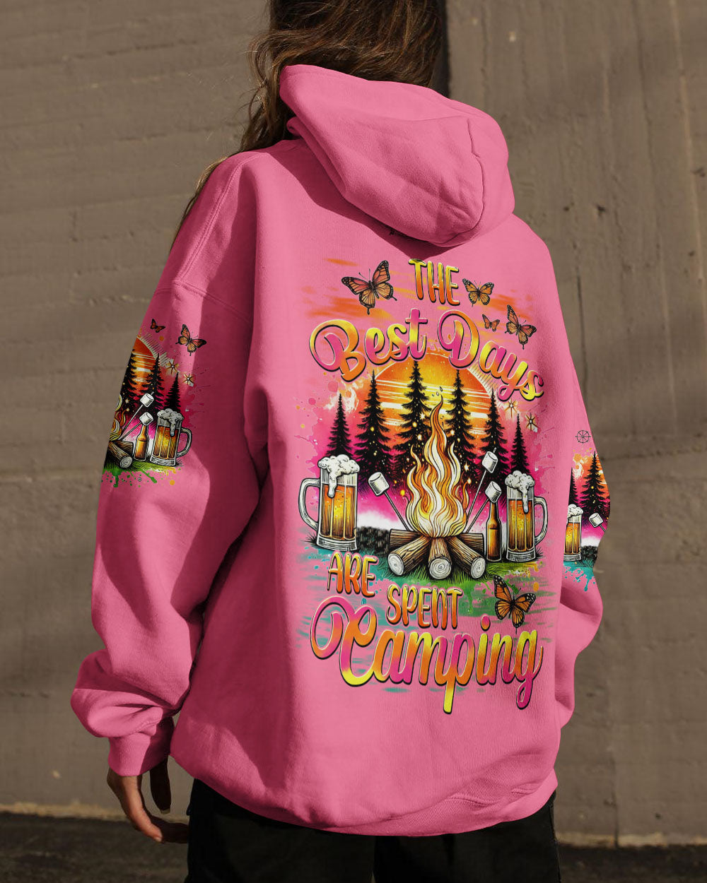 THE BEST DAYS ARE SPENT CAMPING ALL OVER PRINT - TYHI2207243
