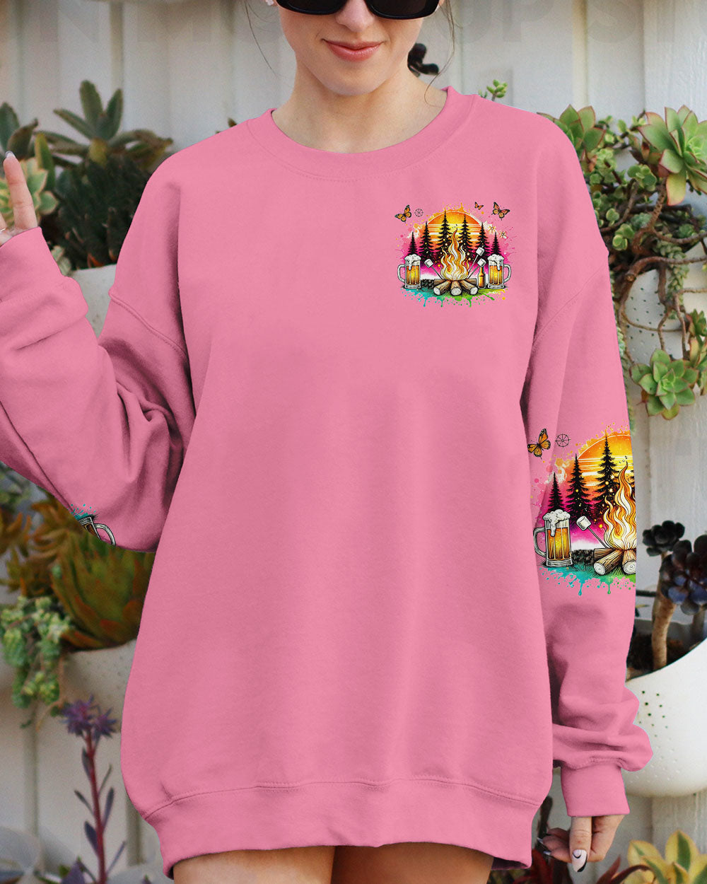 THE BEST DAYS ARE SPENT CAMPING ALL OVER PRINT - TYHI2207243