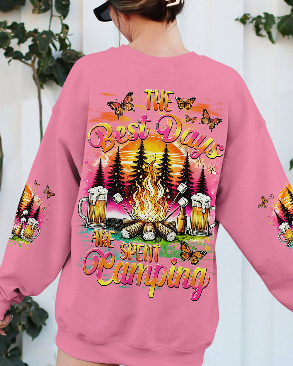 THE BEST DAYS ARE SPENT CAMPING ALL OVER PRINT - TYHI2207243