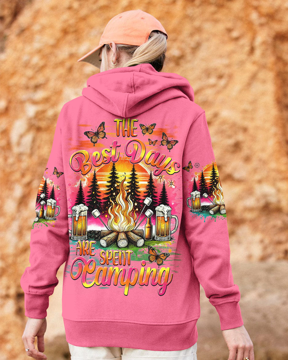 THE BEST DAYS ARE SPENT CAMPING ALL OVER PRINT - TYHI2207243