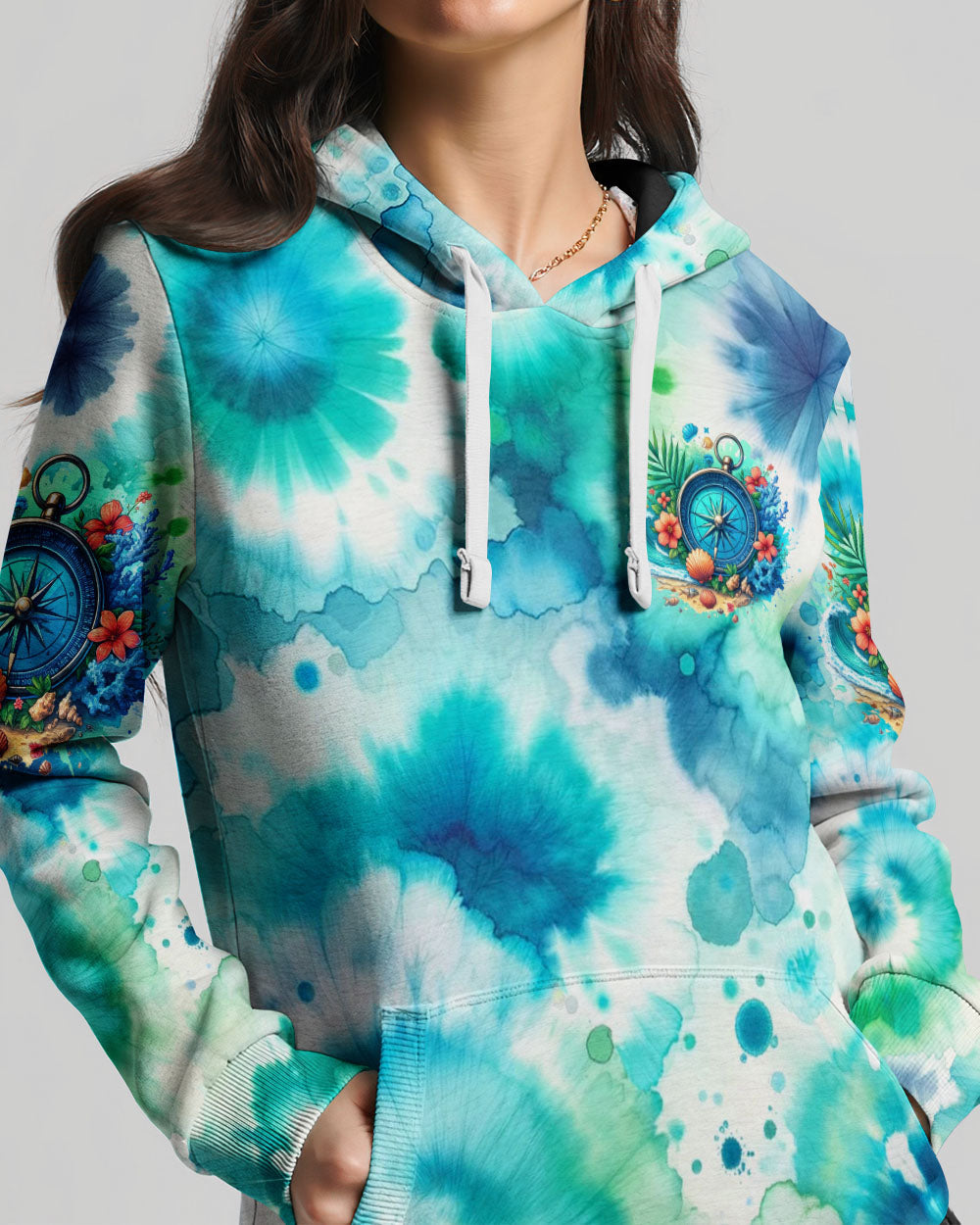 NOT ALL WHO WANDER ARE LOST TIE DYE ALL OVER PRINT - TYHI2705241