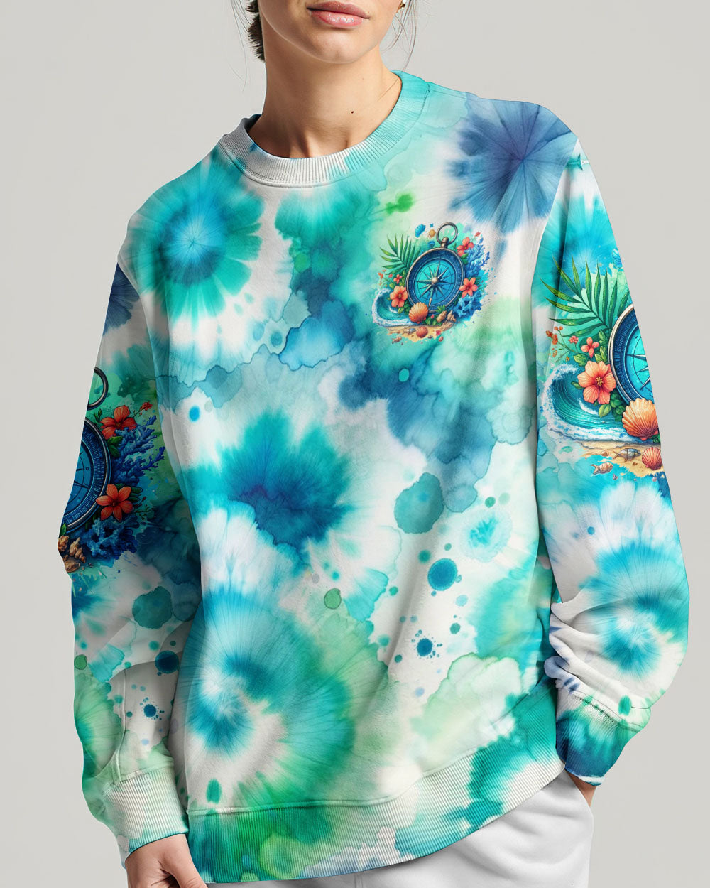 NOT ALL WHO WANDER ARE LOST TIE DYE ALL OVER PRINT - TYHI2705241