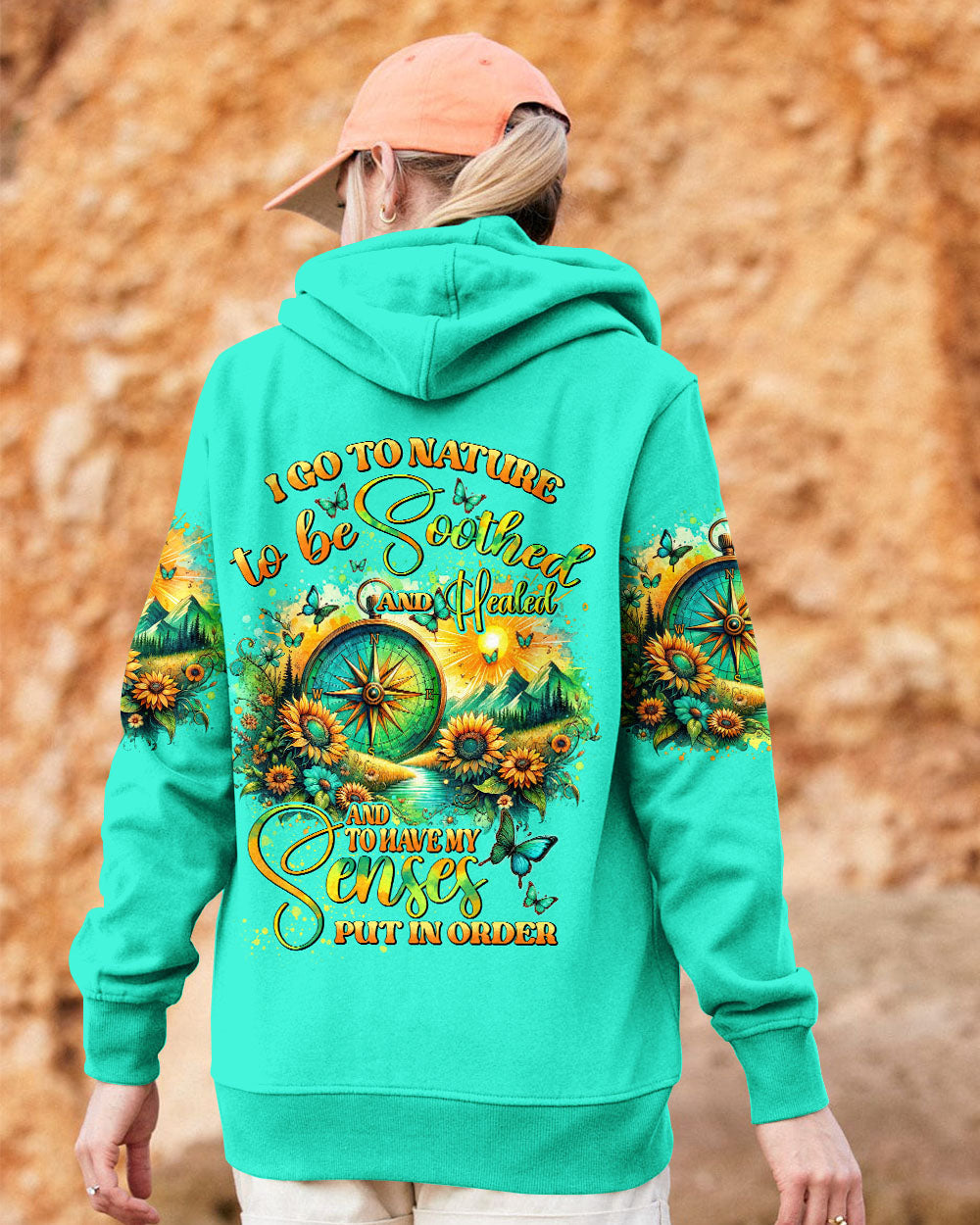 I GO TO NATURE TO BE SOOTHED AND HEALED COMPASS ALL OVER PRINT - TYHI2705242